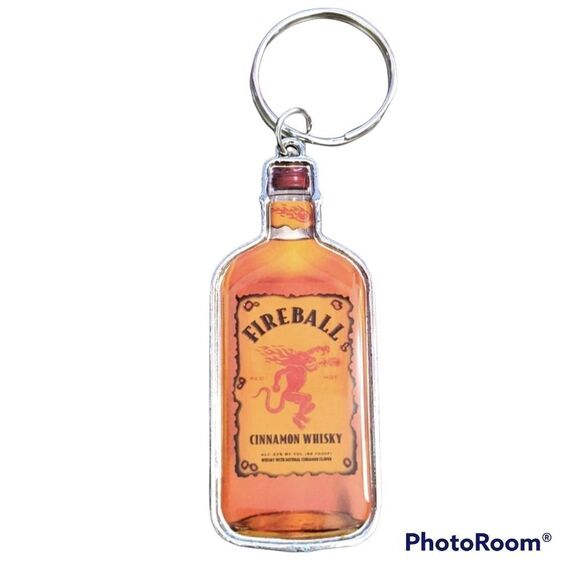 Fireball Cinnamon Whiskey Bottle Opener Keychain - Picture 2 of 3